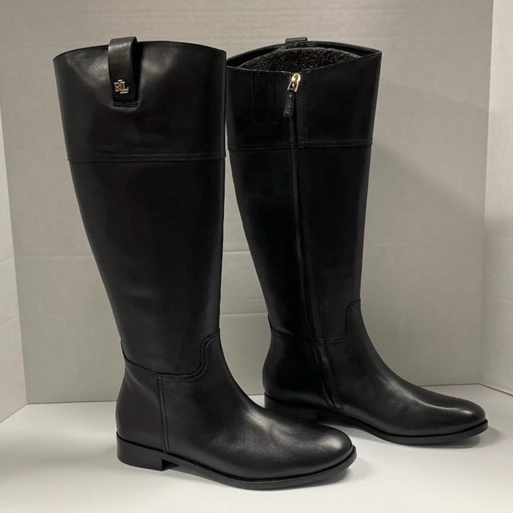 Polo by Ralph Lauren Womens Barkston Burnished calf boots